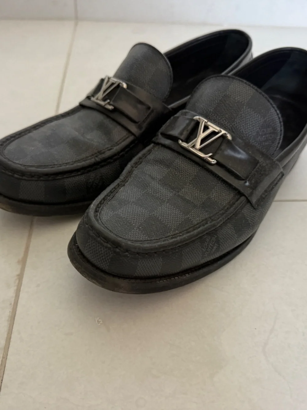 Louis Vuitton Monogram Leather Loafers